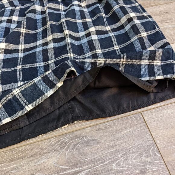 Tommy Hilfiger Plaid Skirt with pockets size 12 blue navy white. 100% cotton - Picture 5 of 11